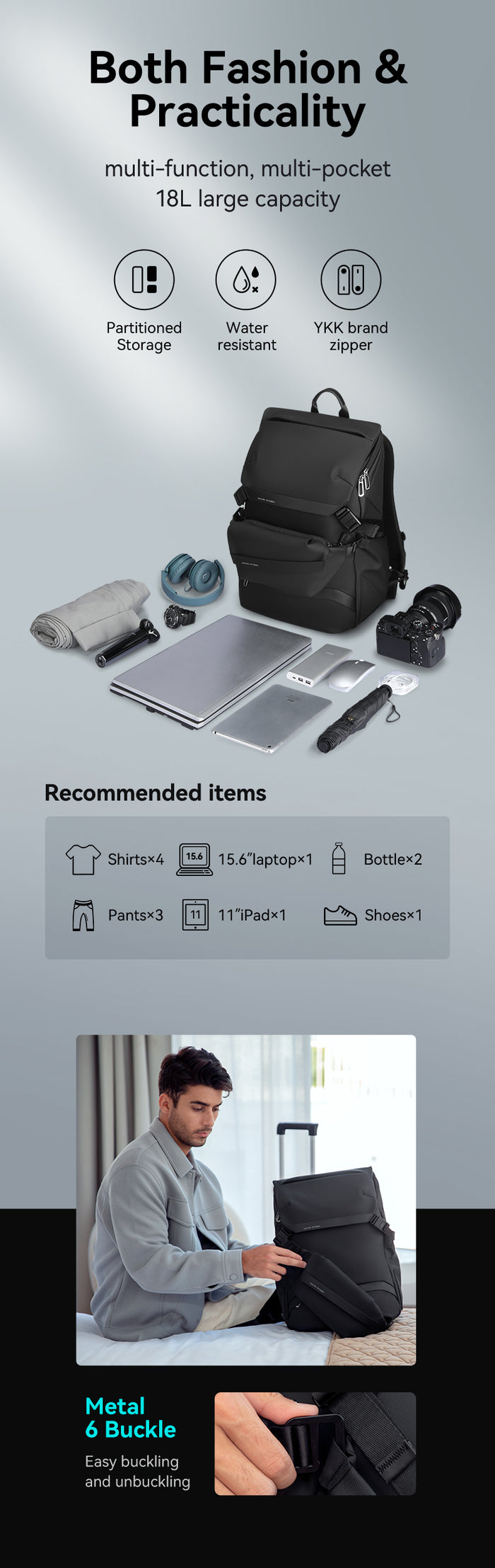 Echo Outdoor Travel Laptop Backpack
