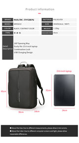 Oscar Anti-Theft Laptop Dual Backpack & Messenger Bag