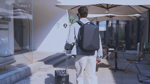 Geometric Anti-theft Travel Backpack – Mark Ryden Backpack display picture 3